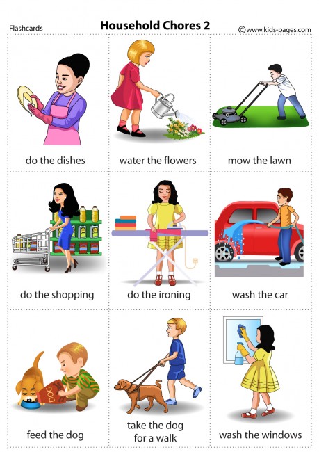 Household Chores 2 flashcard